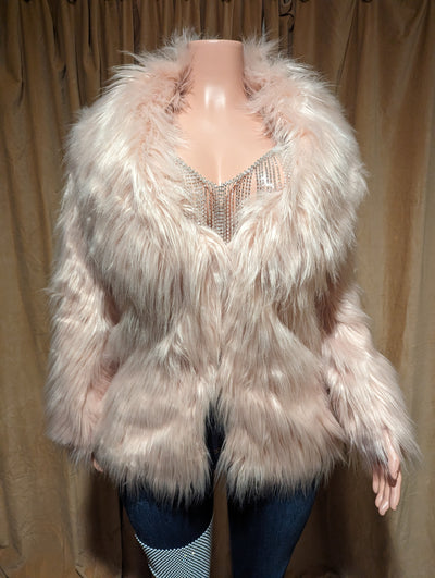 Faux Fur Fluffy Coat