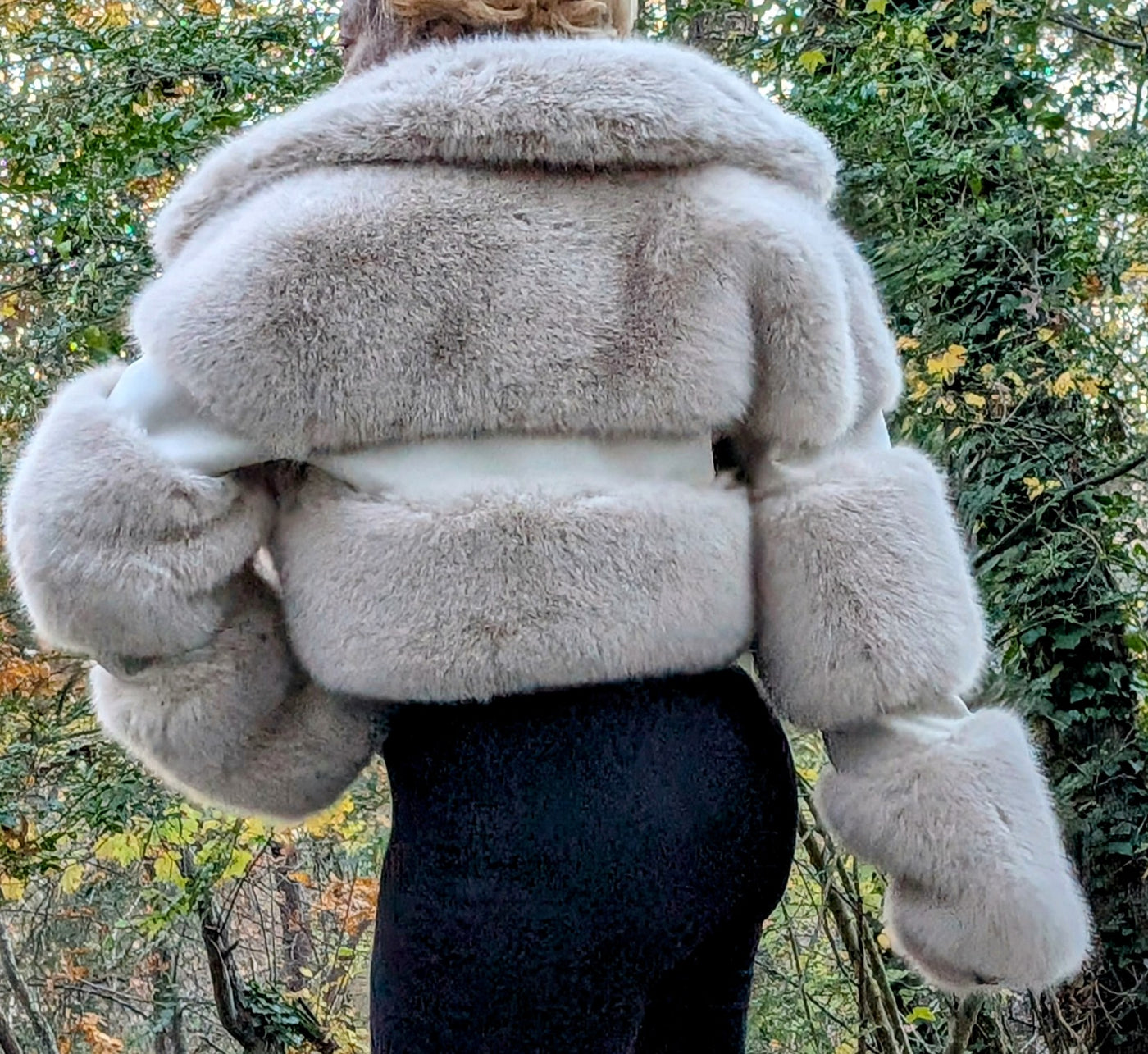 Crop Poodle Faux Fur Coat (Ready to Ship)