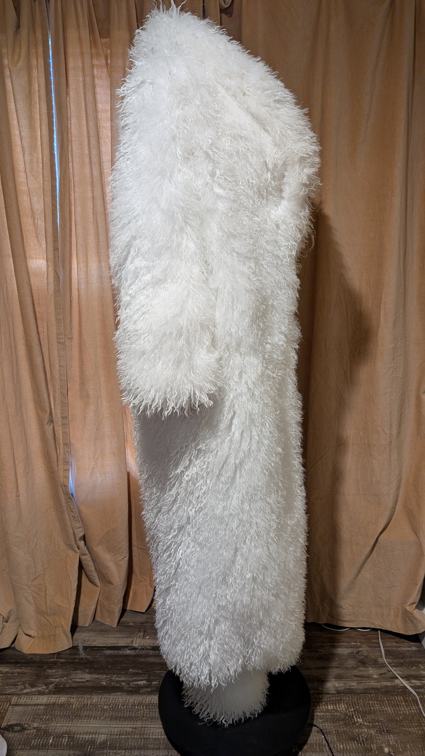 Fluffy Crop or Full Length Mongolian Faux Fur Coat(Ready to Ship)