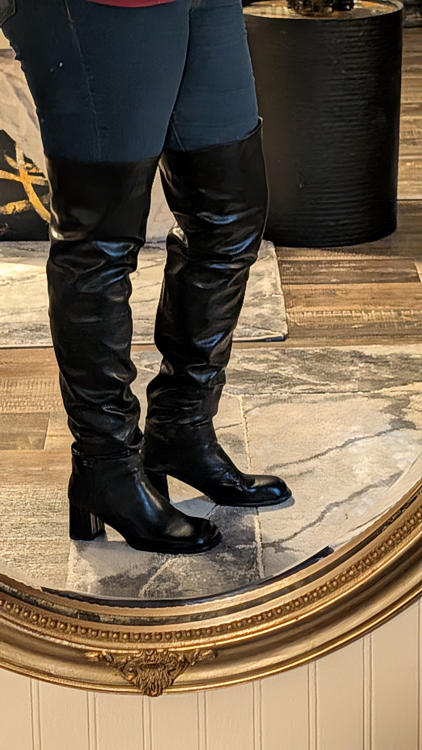 Thigh High Boots Loose Fit