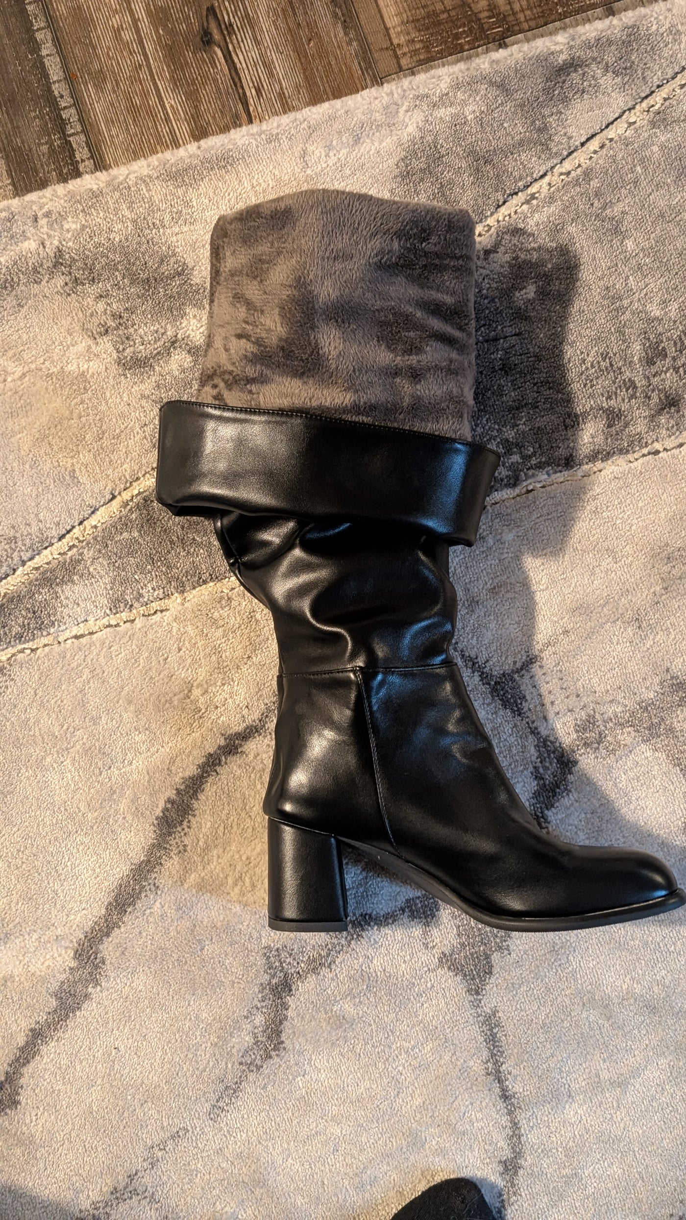 Thigh High Boots Loose Fit