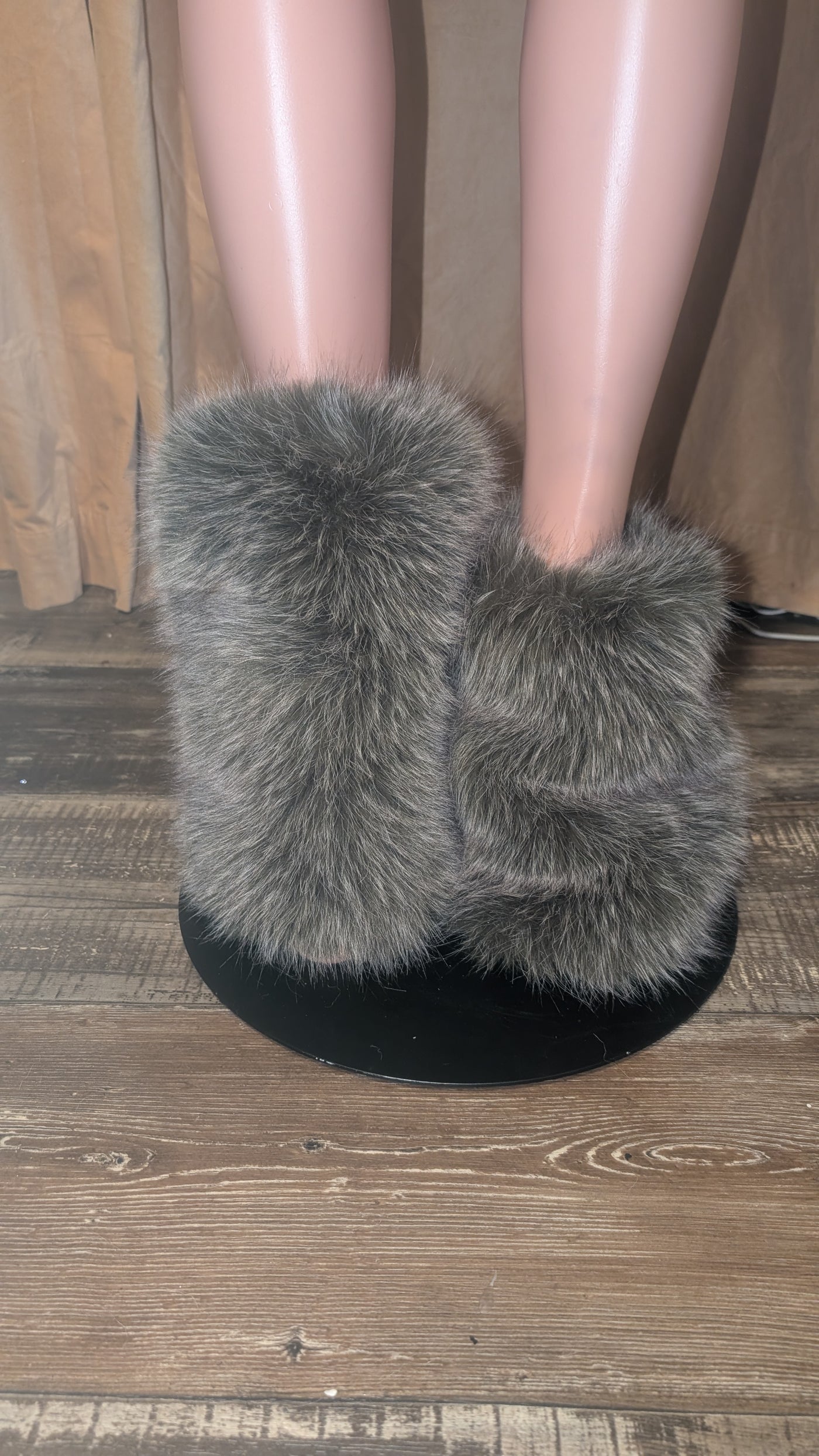 Faux Fur Leg Warmers 2