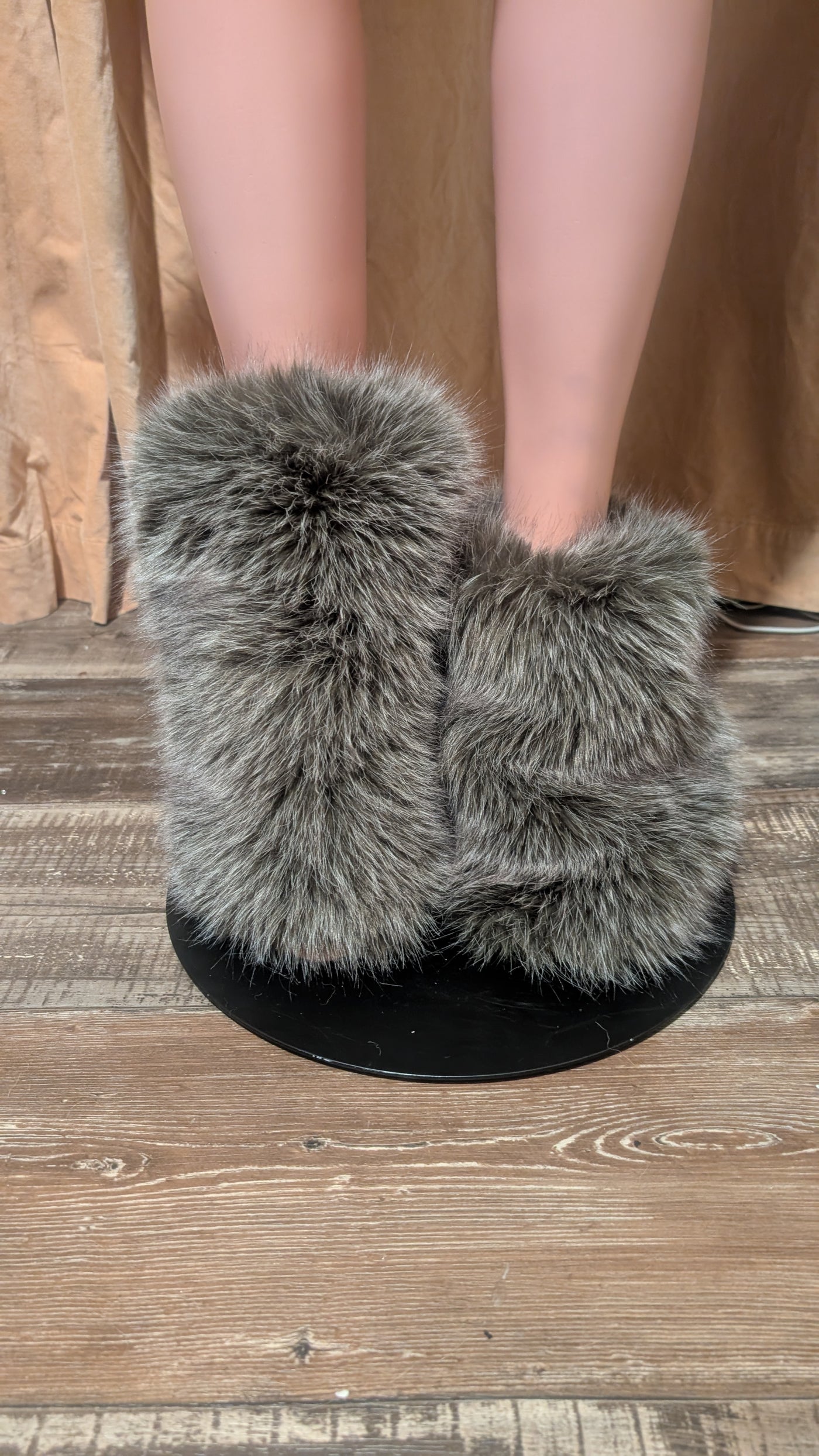 Faux Fur Leg Warmers 2