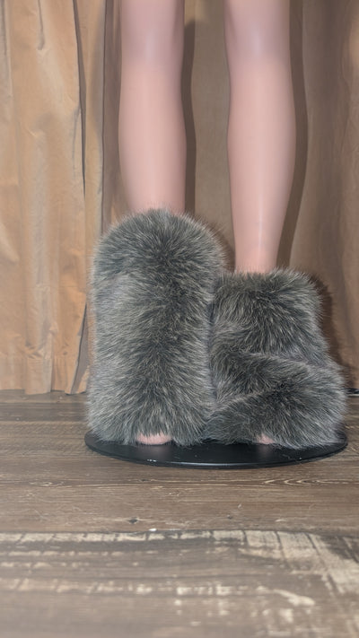 Faux Fur Leg Warmers 2