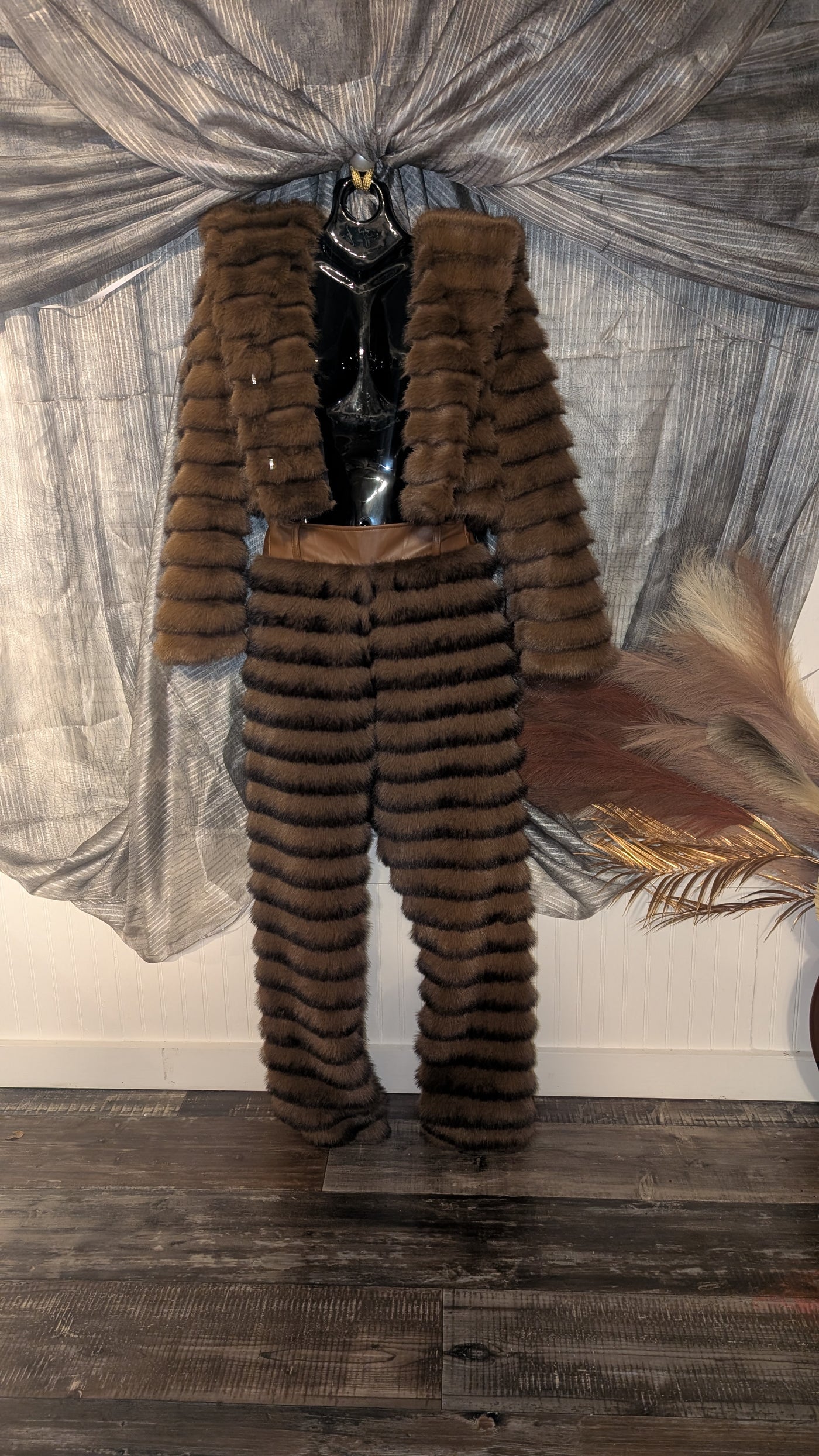 Faux Fur Pants (Ready to Ship)