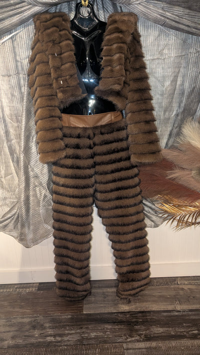 Faux Fur Pants (Ready to Ship)