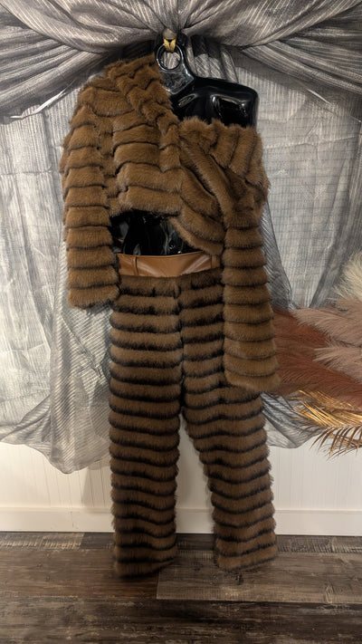 Faux Fur Pants (Ready to Ship)