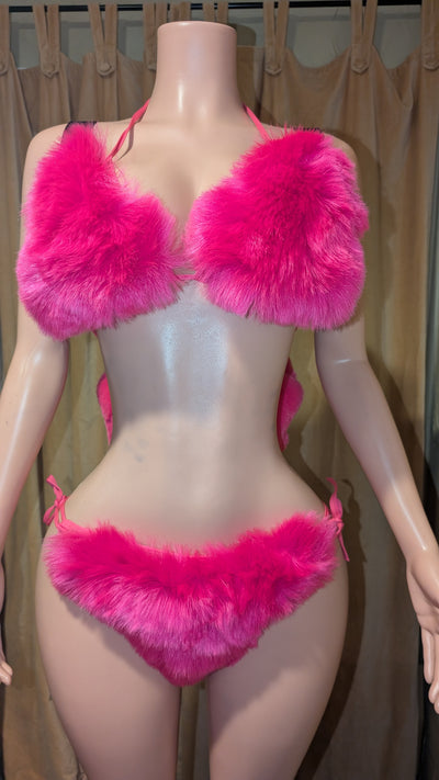 Multi Wear Fur Bikini (Ready to Ship)