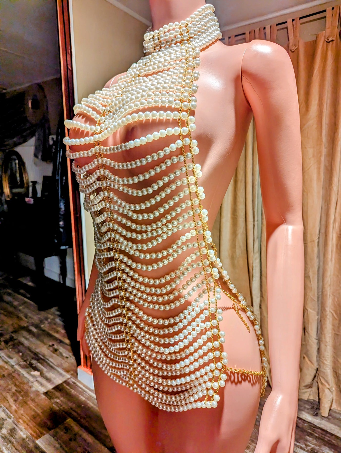 Pearl Chain Dress