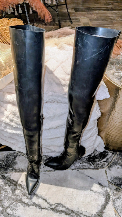 Thigh High Natural Latex Rubber Boots | Custom Fit (CAN ALSO MAKE CLOTHING)