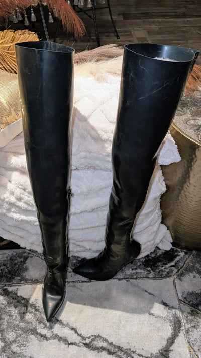 Thigh High Natural Latex Rubber Boots | Custom Fit (CAN ALSO MAKE CLOTHING)