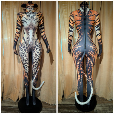 Tiger Jumpsuit Costume