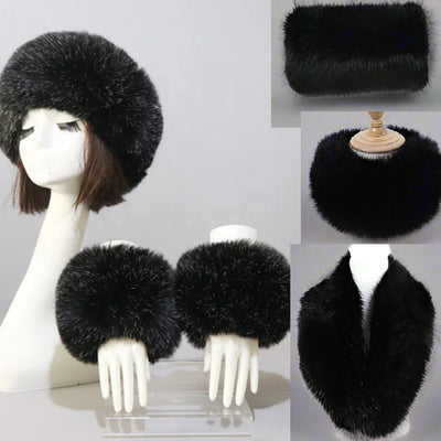 Faux Fur Accessories Set