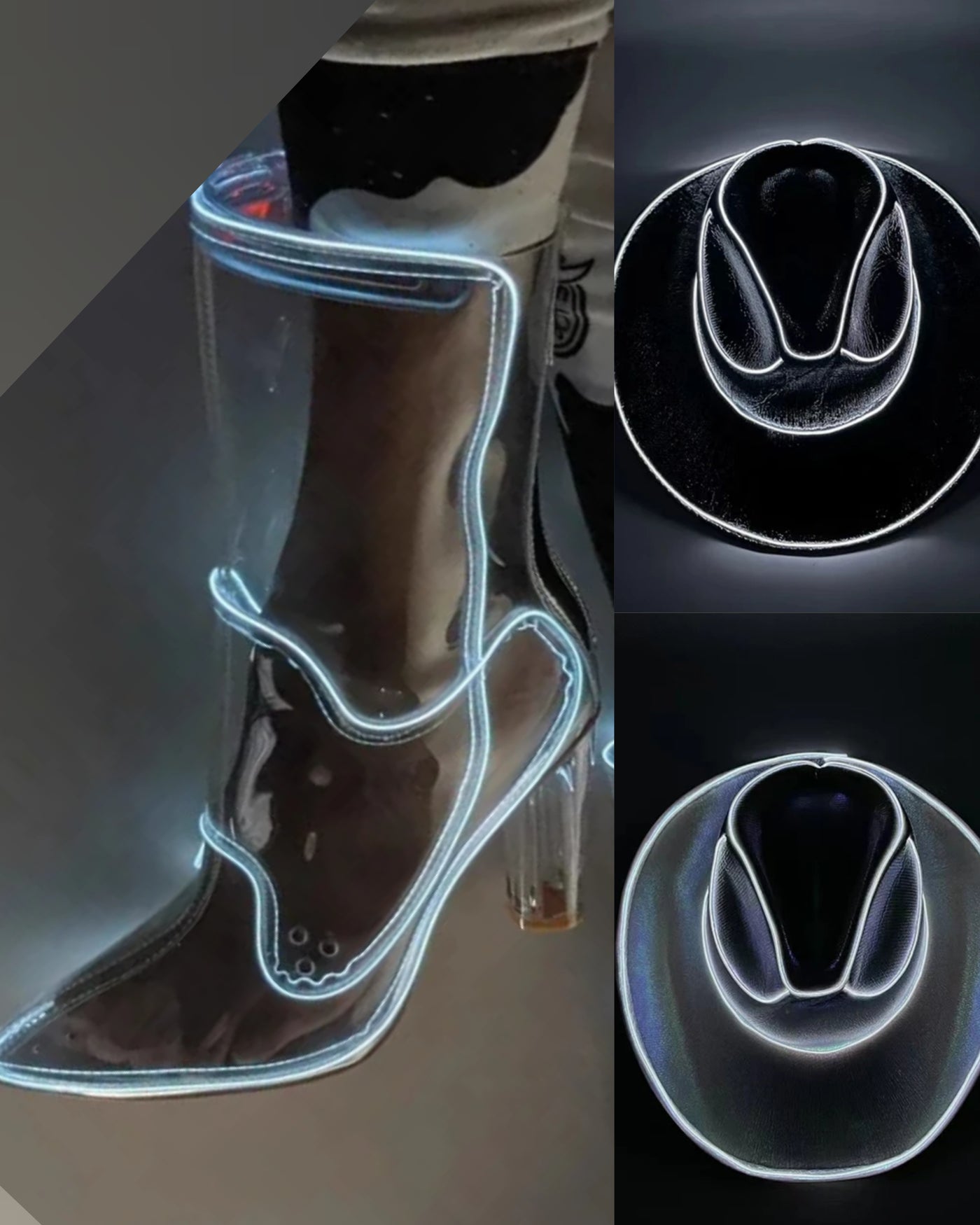 Cowboy Carter Light Up Hat & Boots Set