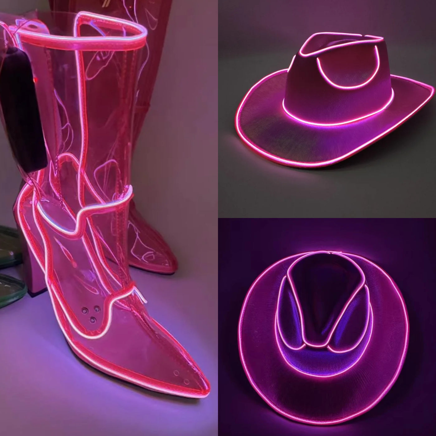 Cowboy Carter Light Up Hat & Boots Set