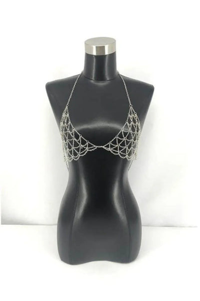 Diamond Metal Bra - Adjustable Fashion Bra With Unique Diamond Design
