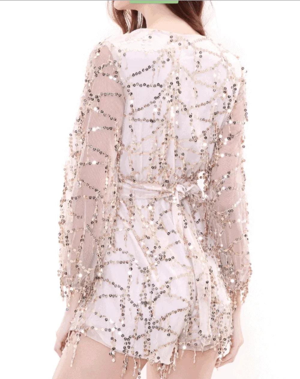 Scared Sequin Shorts Romper- Prima Dons and Donnas