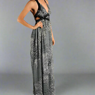 Leopard Print Maxi Dress- Prima Dons and Donnas