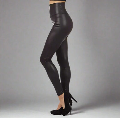 Lame Metallic High Waist Leggings- Prima Dons and Donnas