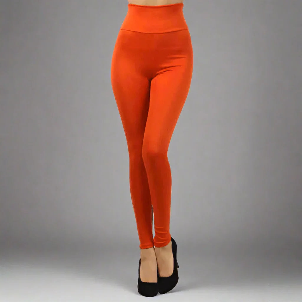 High Waist Bright Color Leggings- Prima Dons and Donnas