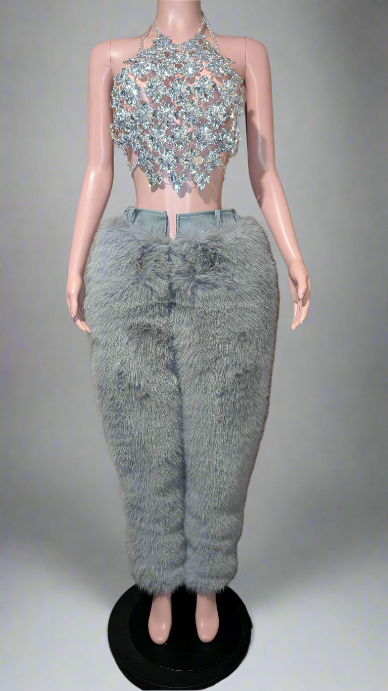 Faux Fur Pants (Ready to Ship)