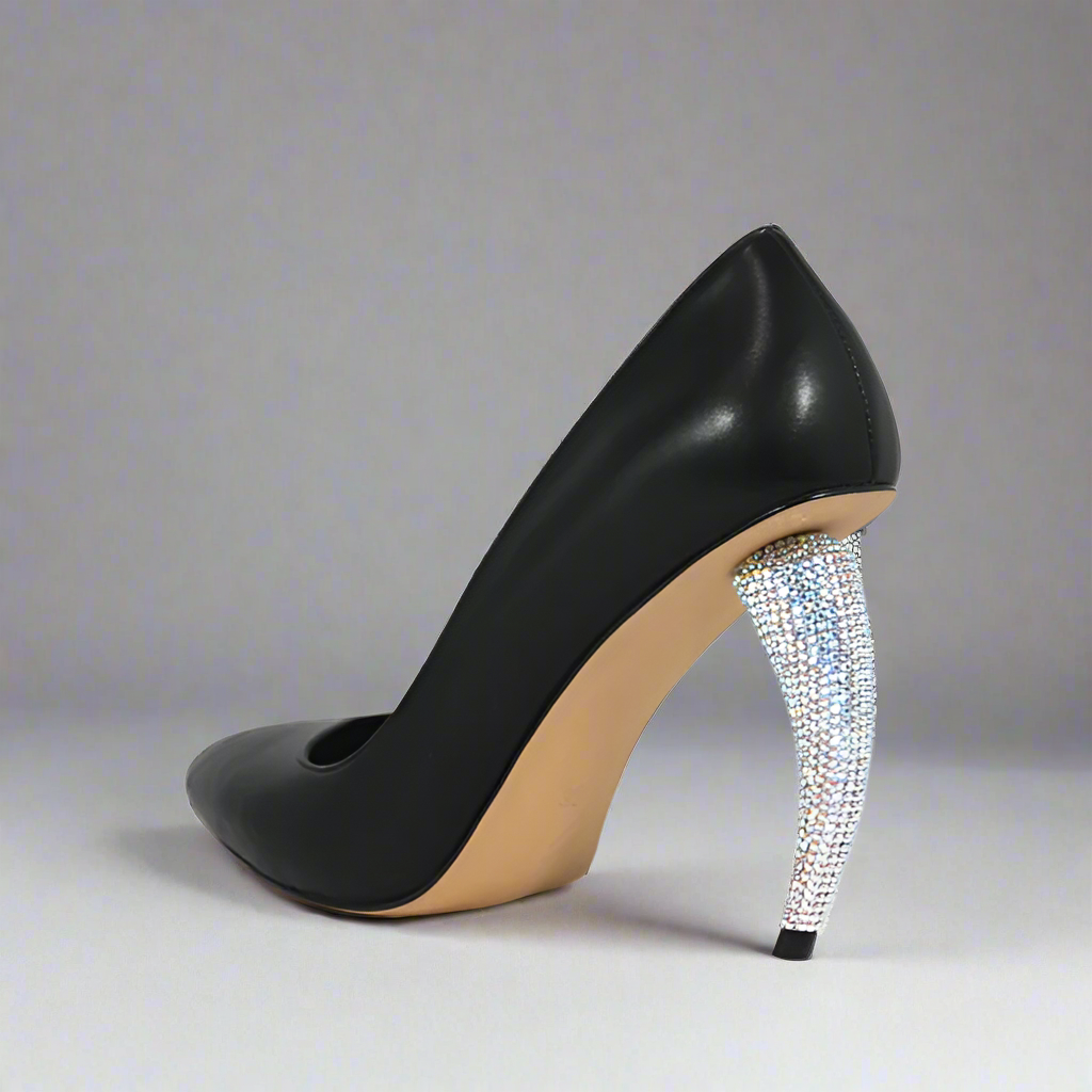 Rhinestone Pumps Heel