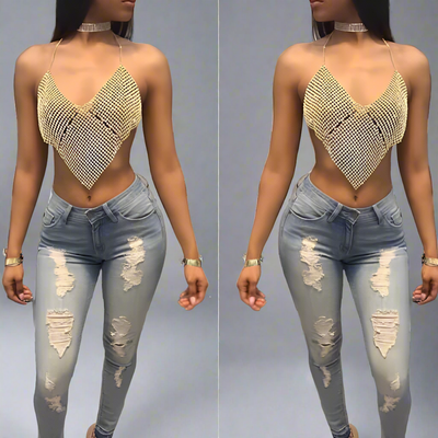 Crystal Two Tone Top