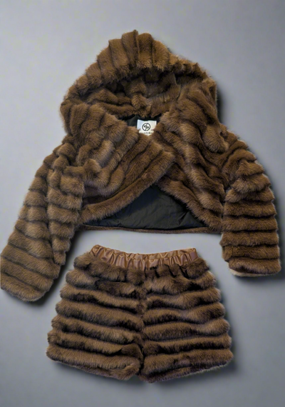 Faux Fur Shorts (Ready to Ship)- Prima Dons and Donnas
