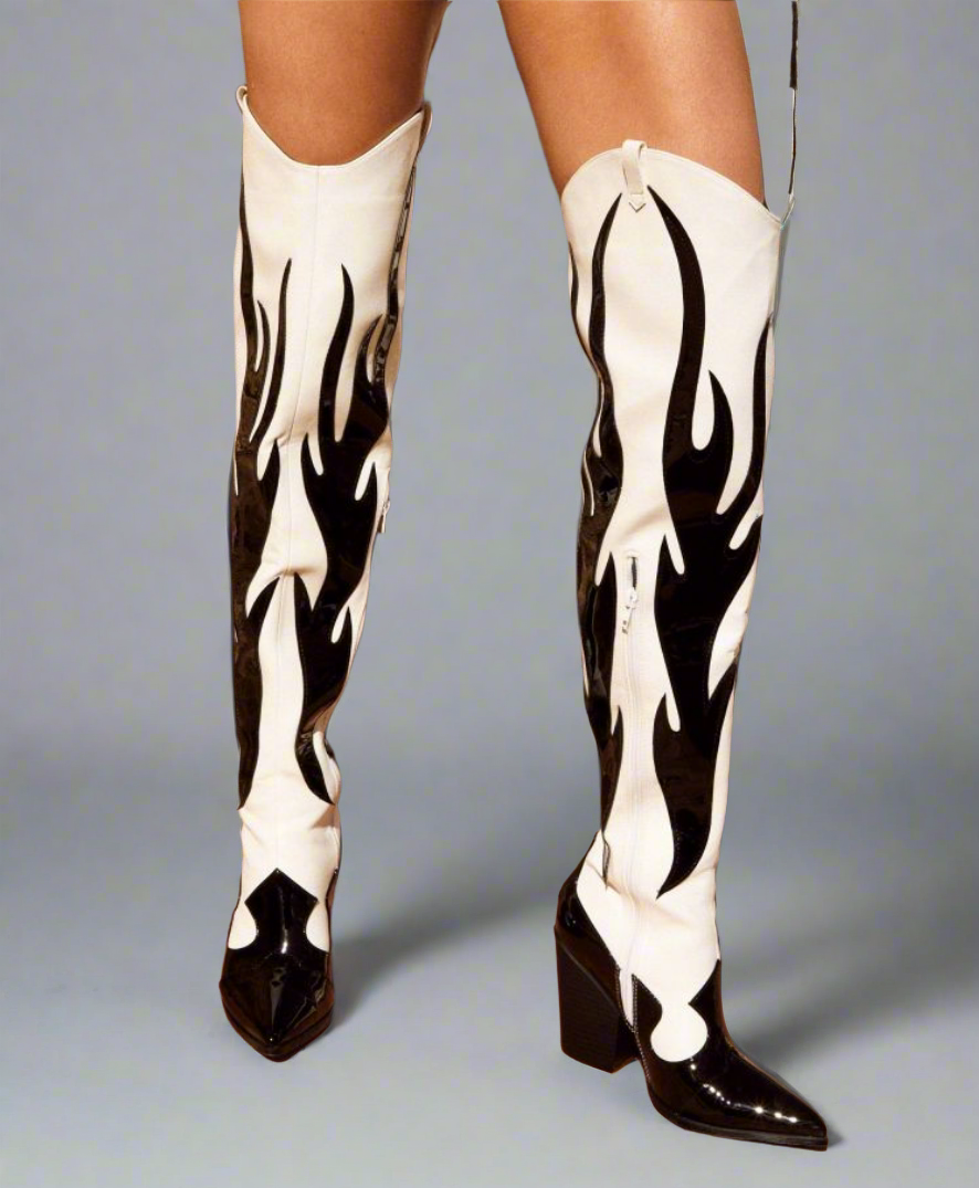 CowboyThigh Boots