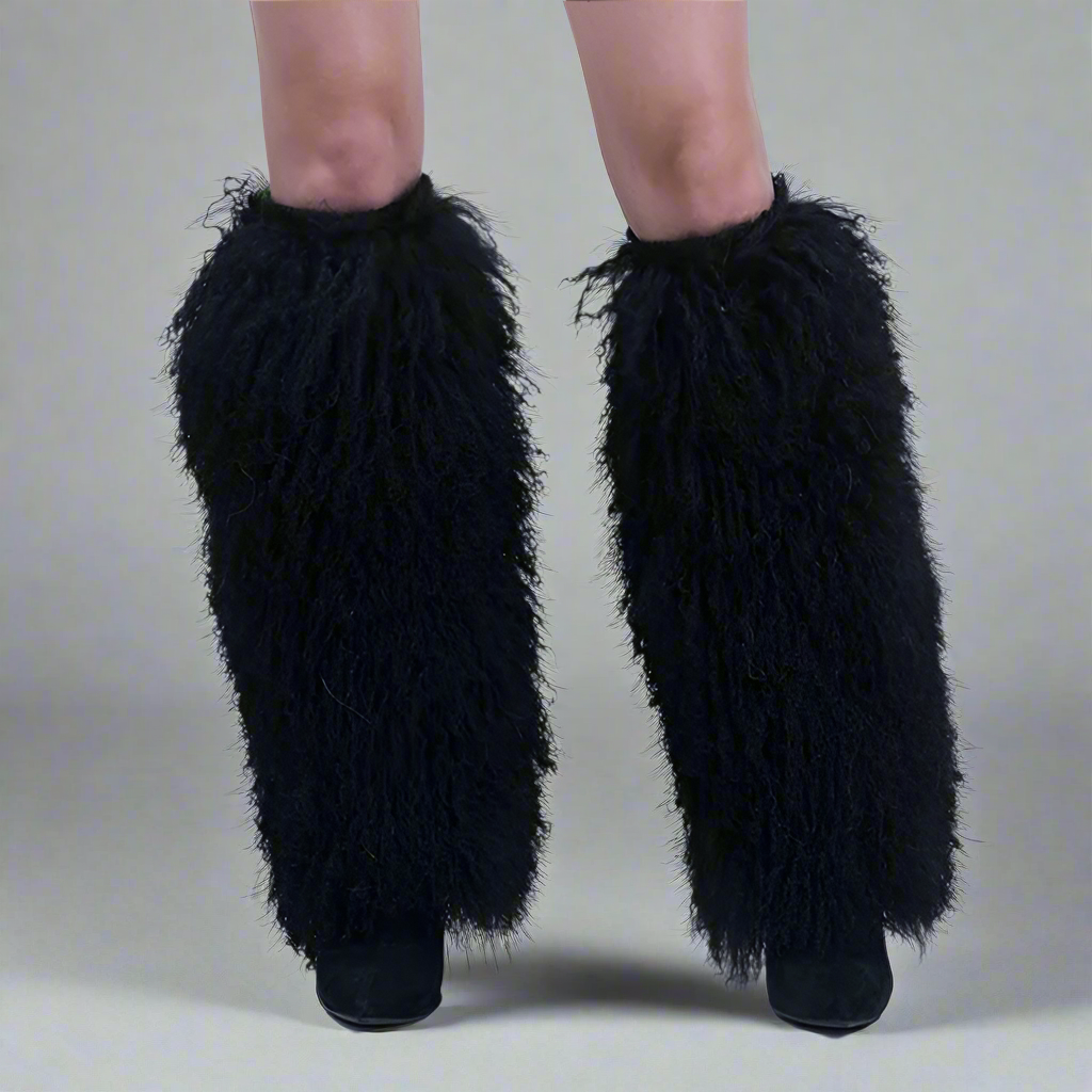 Mongolian Fur Leg Warmers