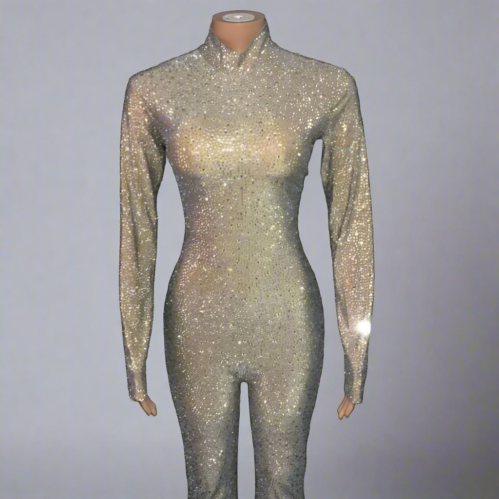 Full Custom Crystal Jumpsuit