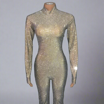 Full Custom Crystal Jumpsuit