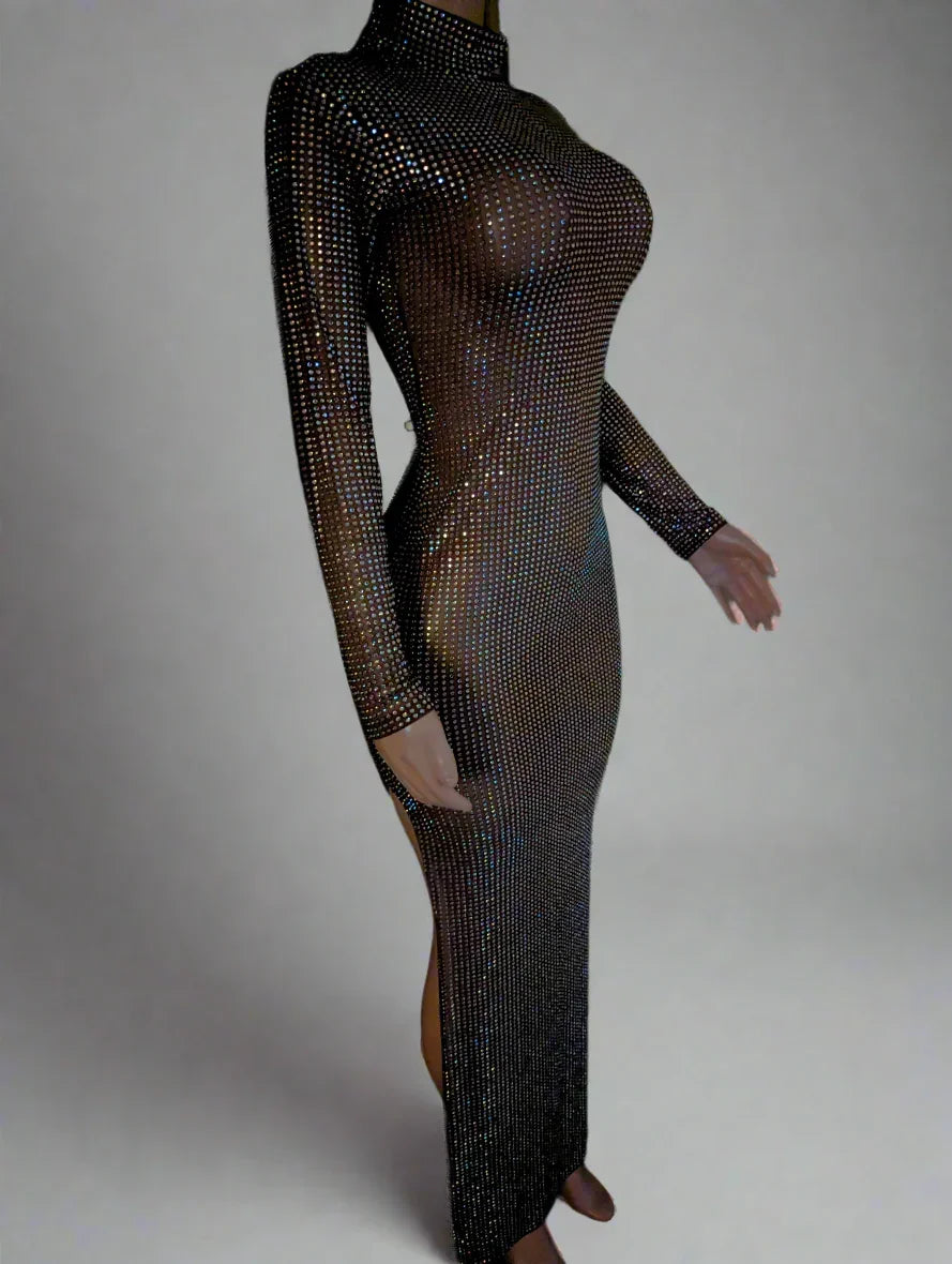 Beyonce Crystal Dress - Prima Dons Rhinestone Gown Prima Dons & Donnas Beyonce Crystal Dress - Prima Dons Rhinestone Gown Prima Dons & Donnas
