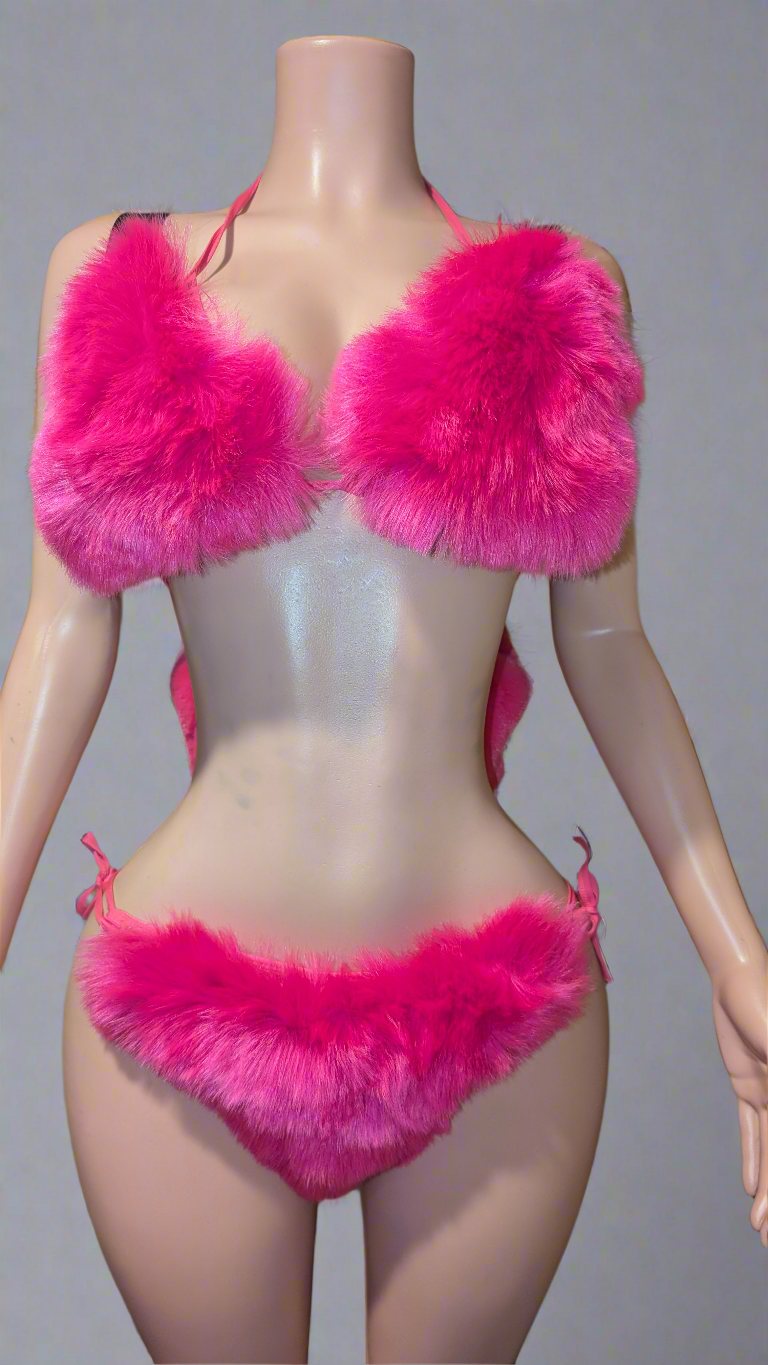 Multi Wear Fur Bikini (Ready to Ship)