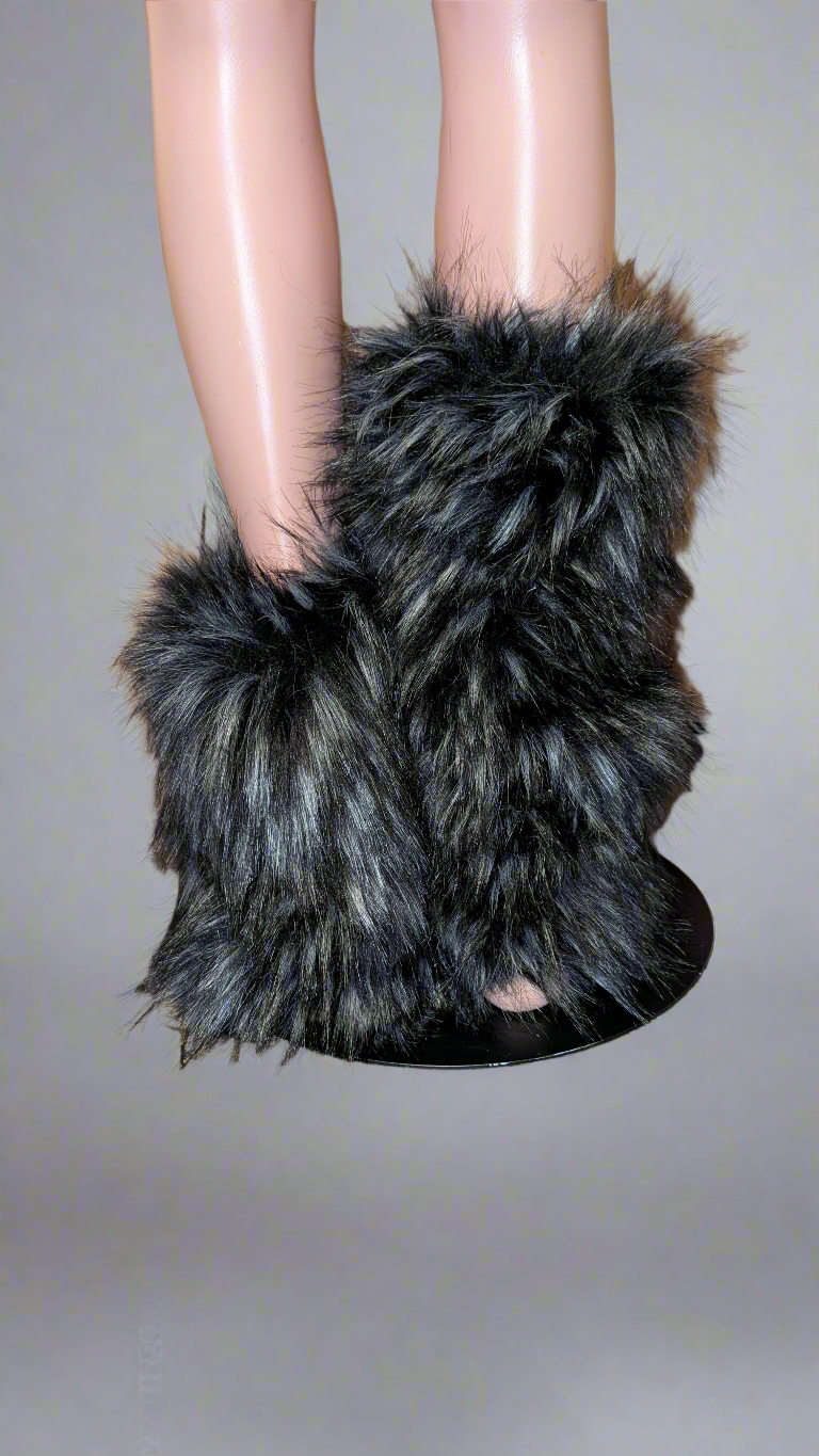 Faux Fur Leg Warmers 2