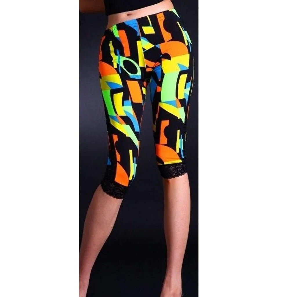 Splots Neon Capri- Prima Dons and Donnas