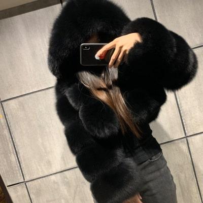 Crop Fluffy Faux Fur Jacket - Prima Dons & Donnas