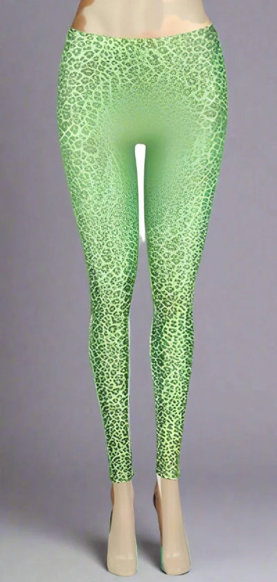 Leopaord Shiny Leggings- Prima Dons and Donnas