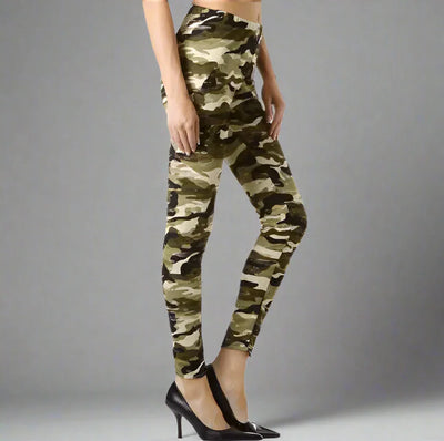 Mesh Army Military Print Leggings- Prima Dons and Donnas