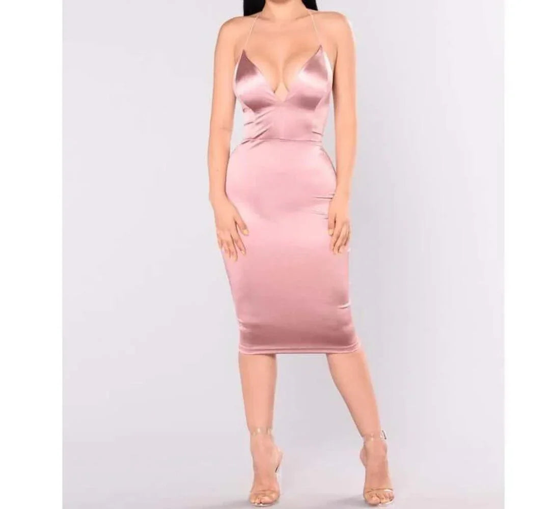 Bodied Satin Dress- Prima Dons and Donnas