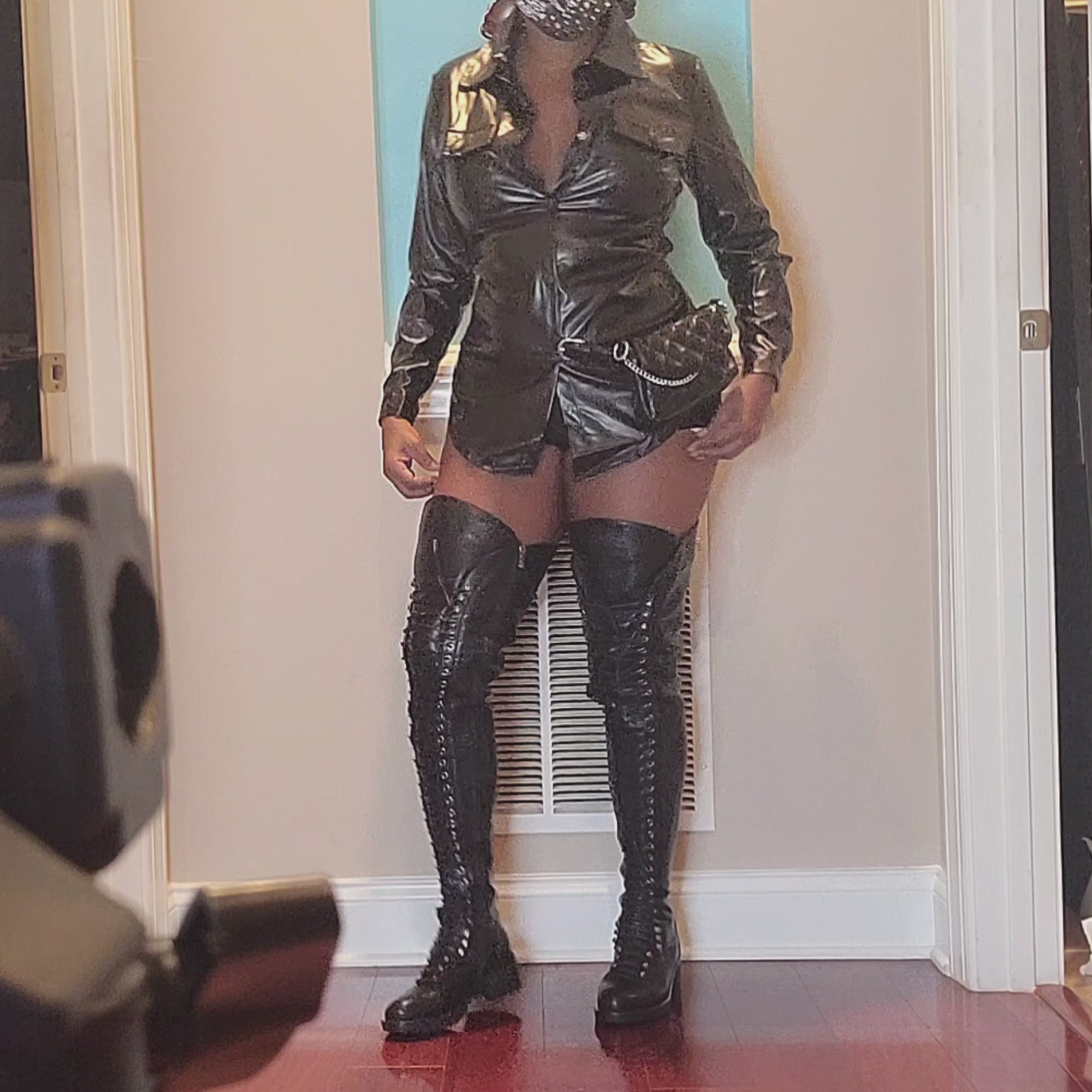 Thigh High Combat Boots