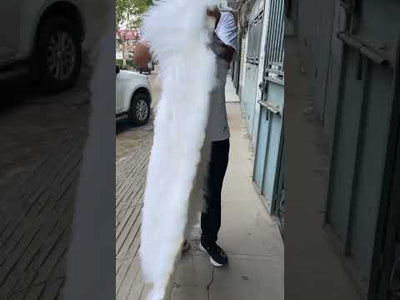 Custom Made Extra Fluffy Mongolian Crop or Full-Length Sheep Lamb Fur Coat- By Prima DND