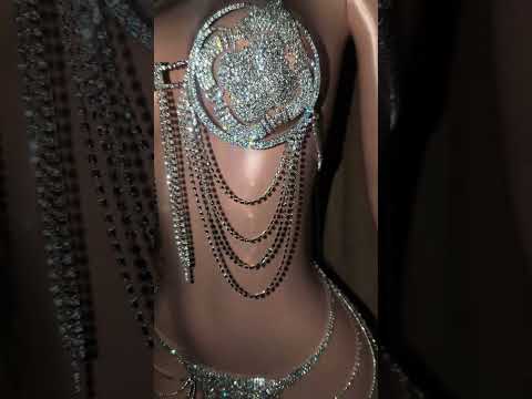 Rhinestone Bra Set Body Jewelry- Prima Dons and Donnas (Ready to Ship)