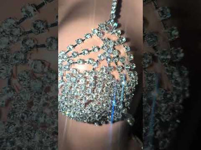 Rhinestone Circle Bra Skirt Set (Ready to Ship)- Prima Dons and Donnas