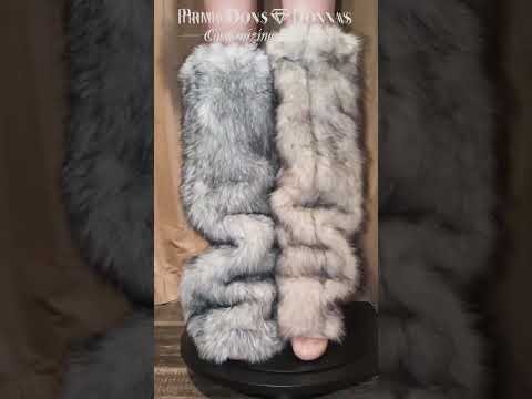 Faux Fur Leg Warmers 5 Boot Cover (Ready to Ship)