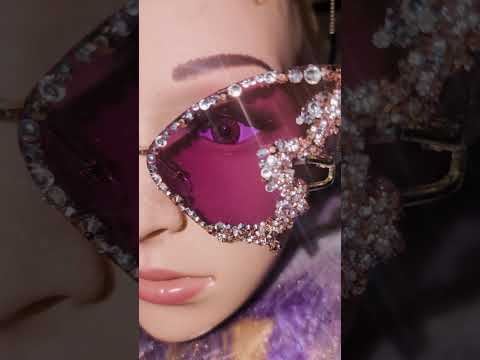 Crystal Frame Rhinestone Sun Glasses 3- Prima Dons and Donnas