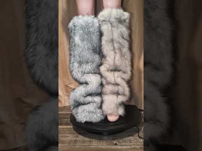 Faux Fur Leg Warmers 5 Boot Cover (Ready to Ship)