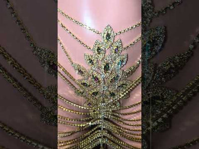 Rhinestone Bra Set Body Jewelry 2- Prima Dons and Donnas (Ready to Ship)