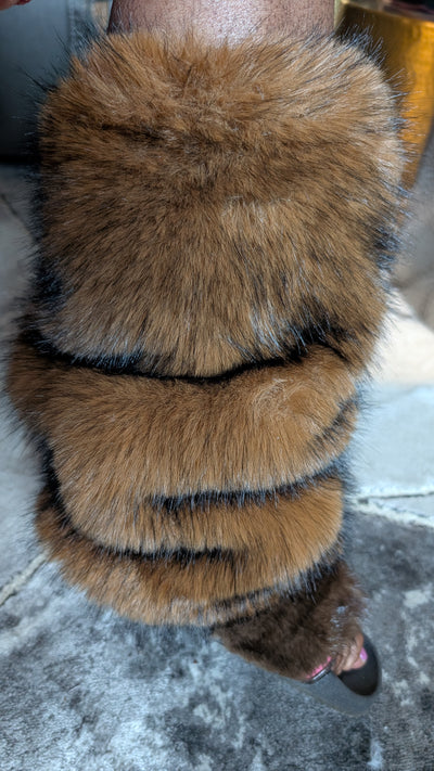 Faux Fur Leg Warmers