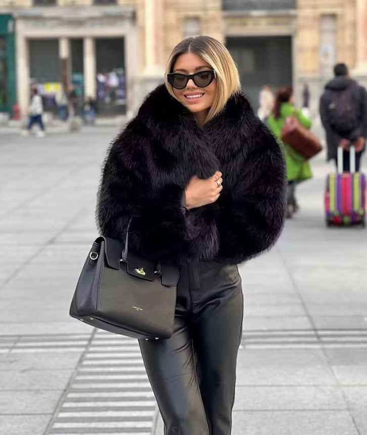 Crop Mid or Full Length Mink Faux Fur Coat - By Prima DND